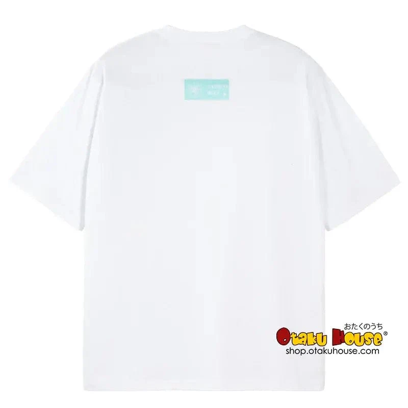Sleepy Hatsune Miku Embroidered T-Shirt (Mint) - Image 4