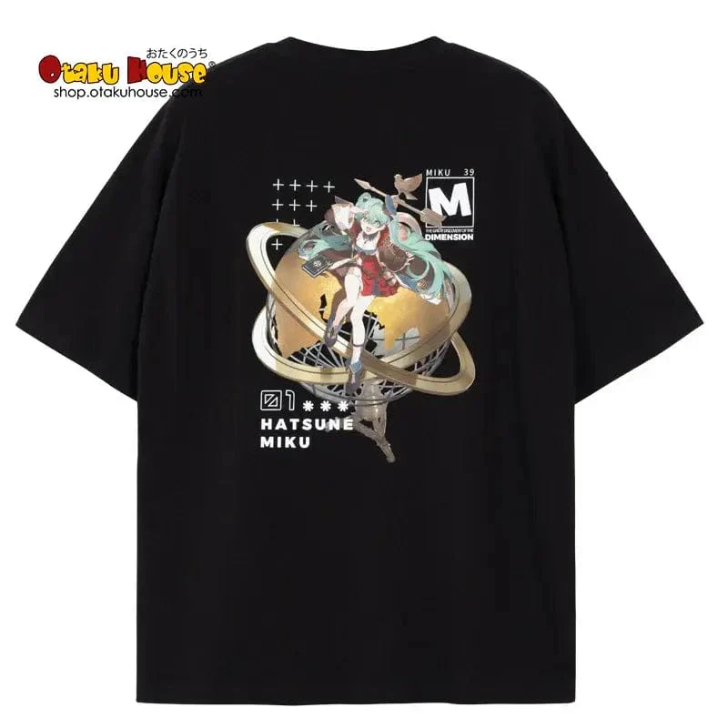 Hatsune Miku 39th The Great Dimensional Discovery T-shirt Black - Image 4