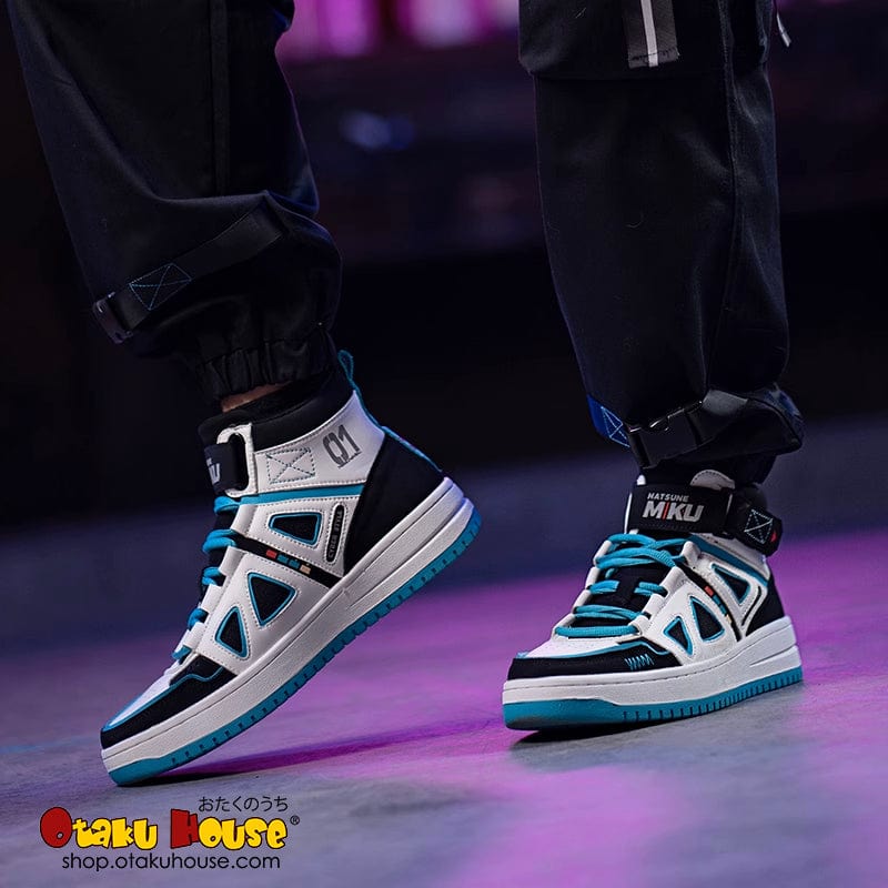 Hatsune Miku Vocaloid High-Top Sneakers Classic White - Image 3