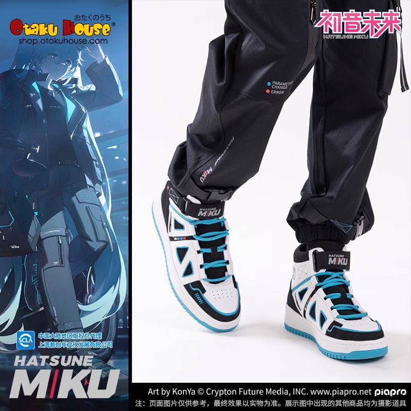 Hatsune Miku Vocaloid High-Top Sneakers Classic White - Image 4