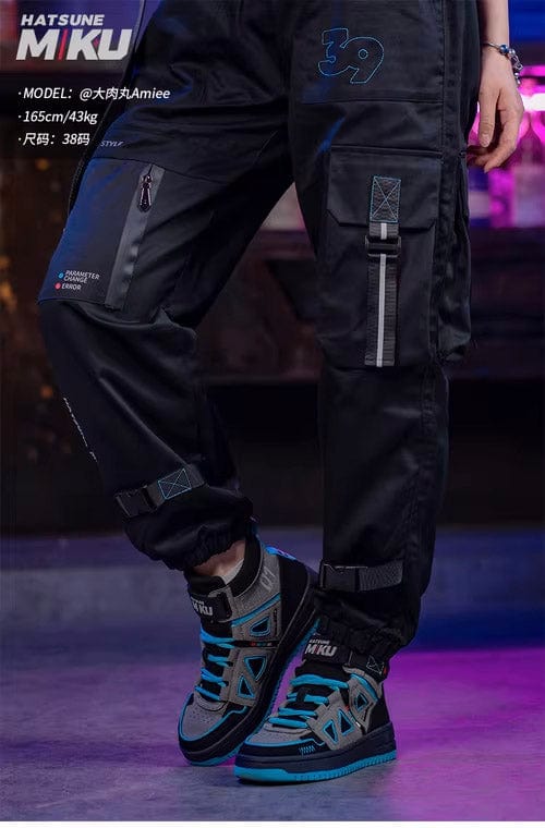 Hatsune Miku Vocaloid High-Top Sneakers Classic Black - Image 3