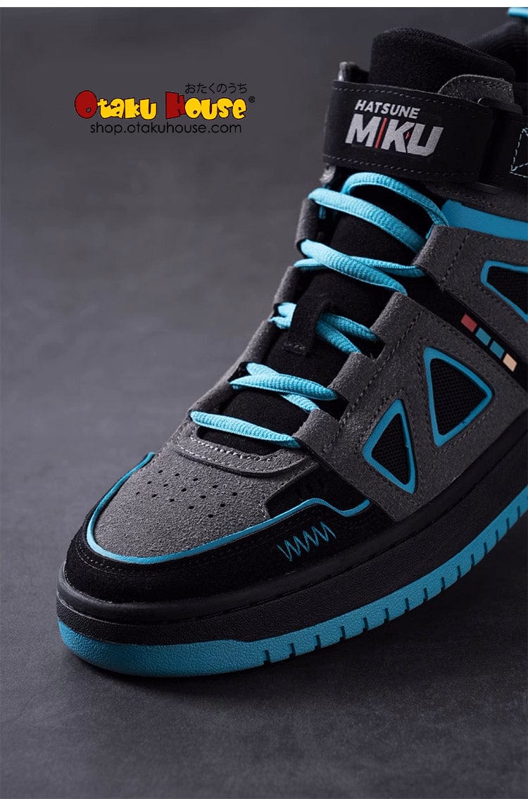 Hatsune Miku Vocaloid High-Top Sneakers Classic Black - Image 4