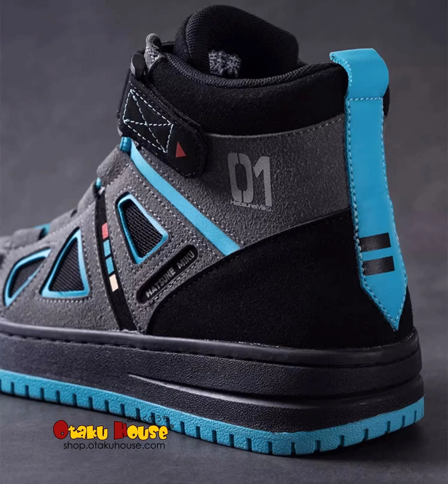 Hatsune Miku Vocaloid High-Top Sneakers Classic Black - Image 5