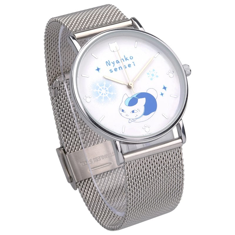 Natsume Yujin-Cho - Nyanko Sensei Mesh Band Watch (Milan Steel Belt)