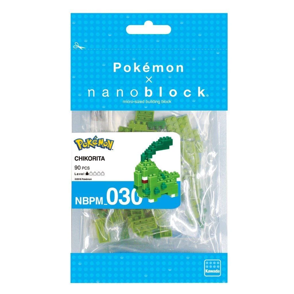 Pokemon Chicorita Nano Block NBPM-030 - Image 2