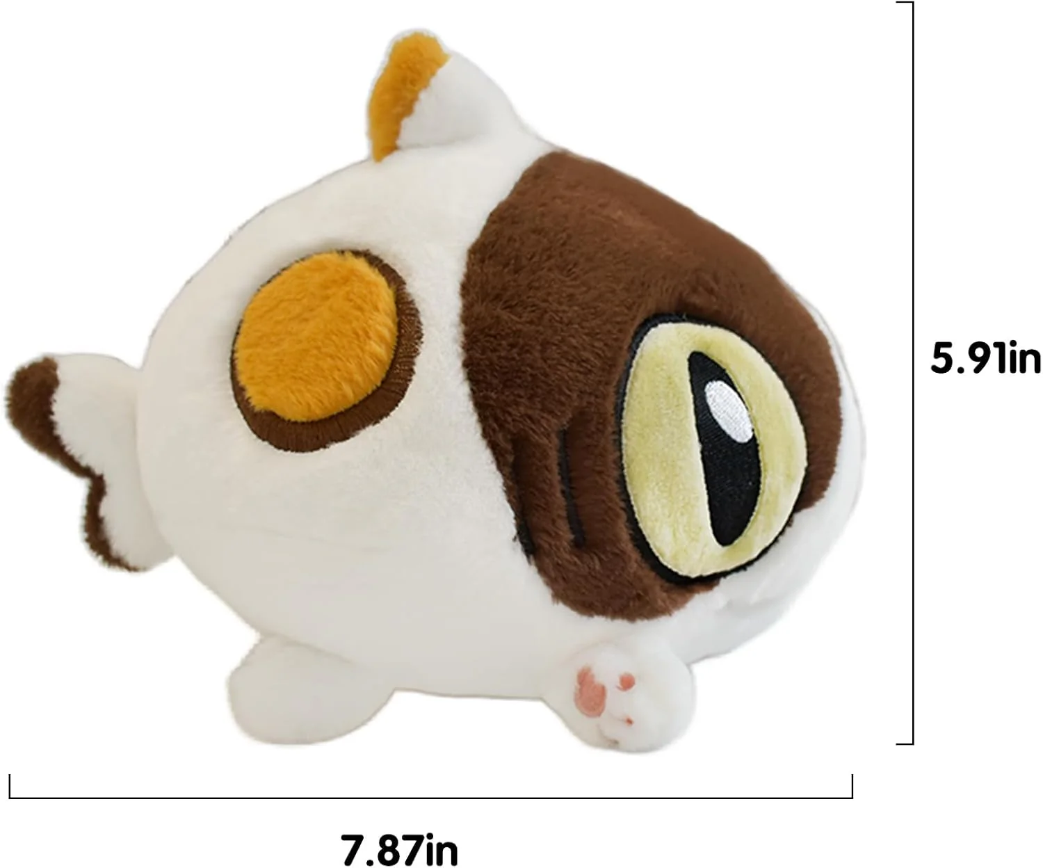 Shark Cat Cub Series Shark Kitty Plush - Three Flowers 20cm - Image 2