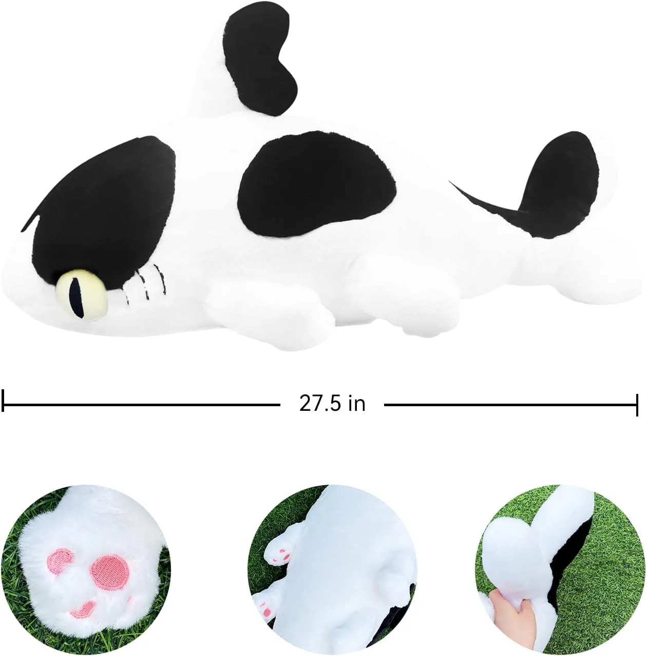 Sharkitty Shark Cat Plush Doll - Milk Shark 70cm - Image 7