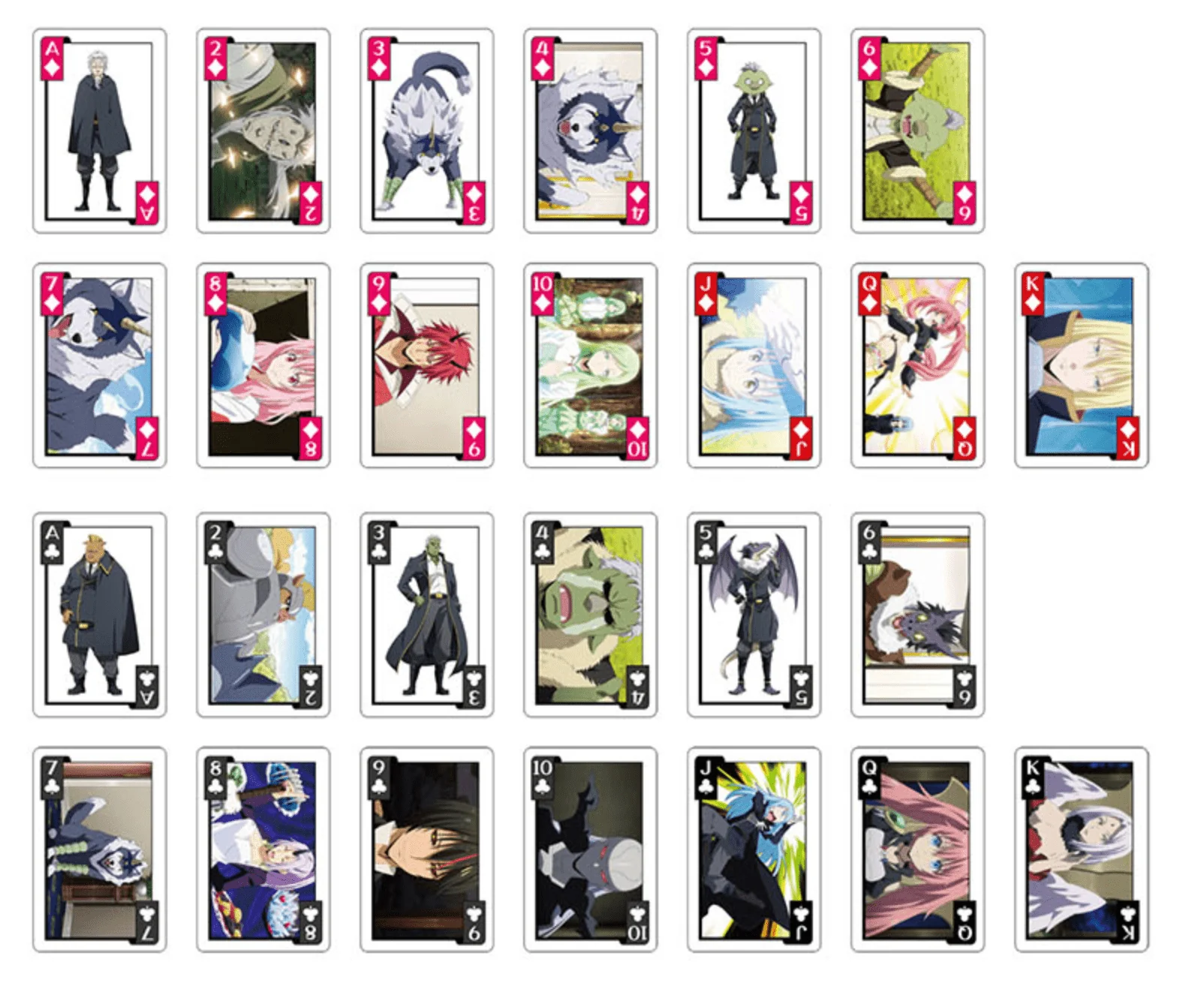 That Time I Got Reincarnated as a Slime - Anime Poker Cards (54-Card Deck) - Image 4