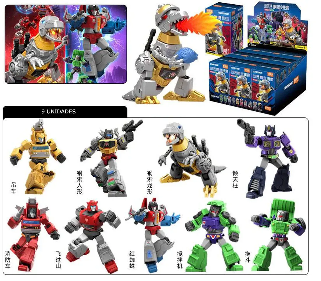 Transformers Blokees Figures - Galaxy Version 02 - SOS (Box of 9) - Image 3