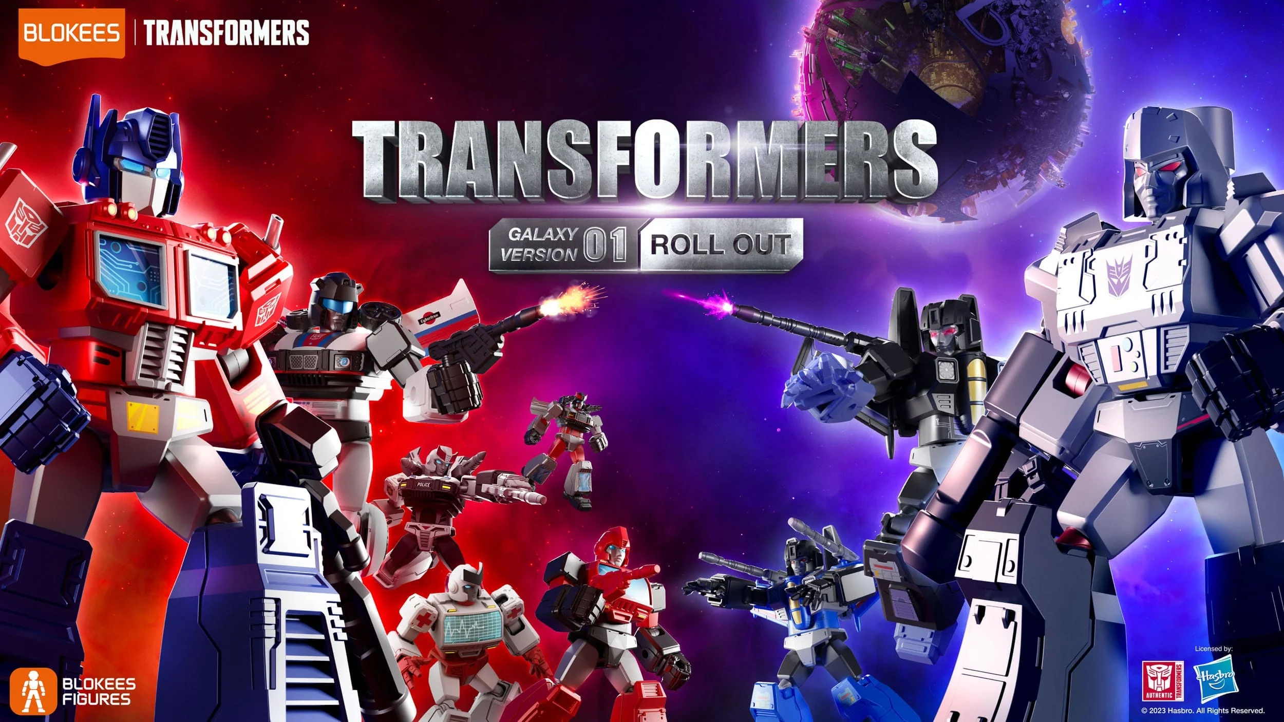 Transformers Blokees Galaxy Version 01 Roll Out Figure (Box Of 9) - Image 3