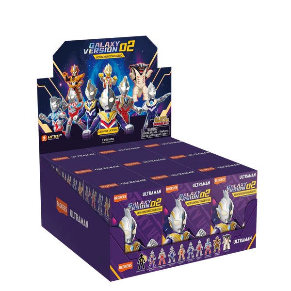 Ultraman Galaxy Version (GV) 02 Blokees Figures - New Generation Legend (Box Of 9)
